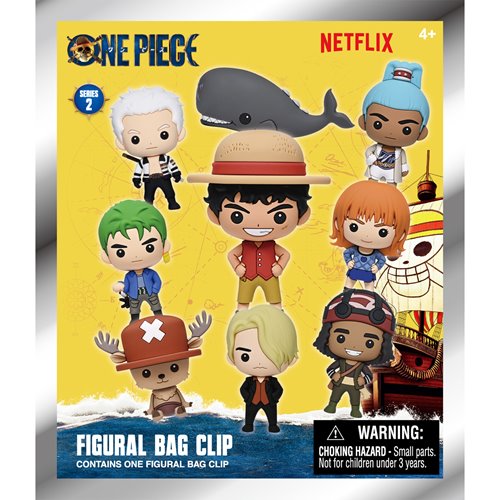 ONE PIECE NETFLIX LIVE ACTION SERIES 2 Bag Clip Keyring (Blind Bag)